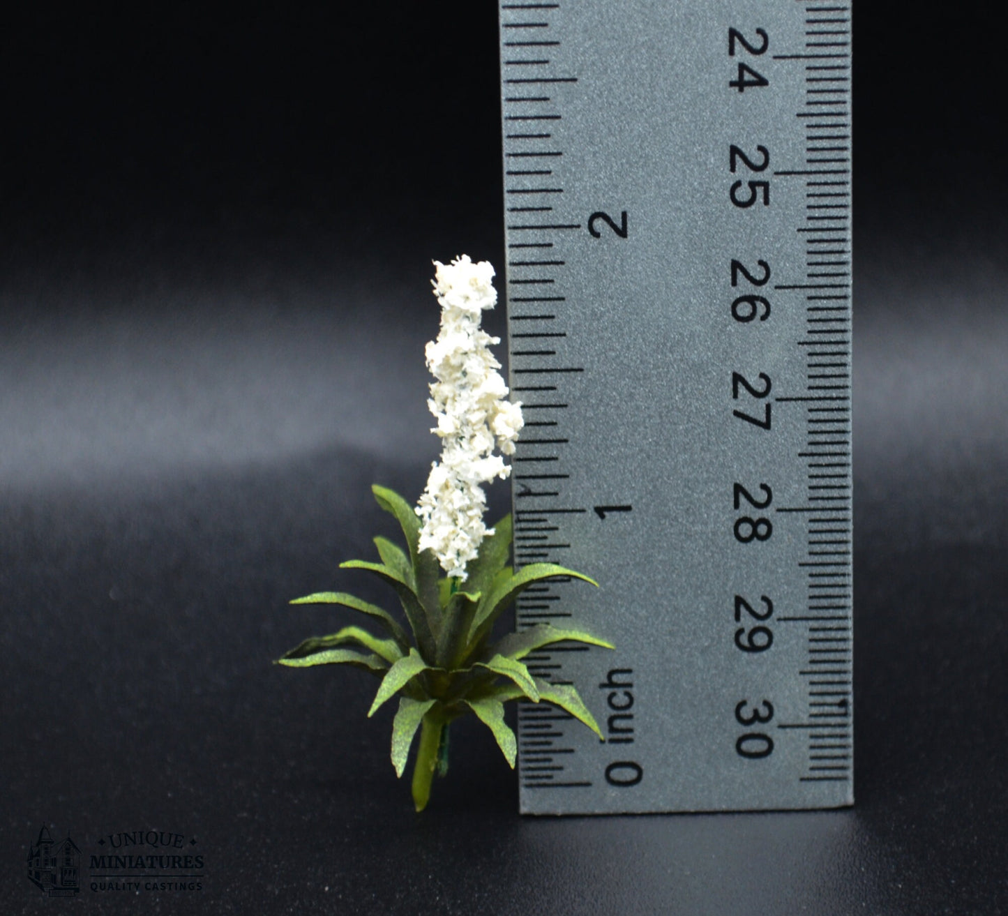 White Yucca Flowers | 2 Inches | Set of 3 | Miniature for Dollhouse Garden