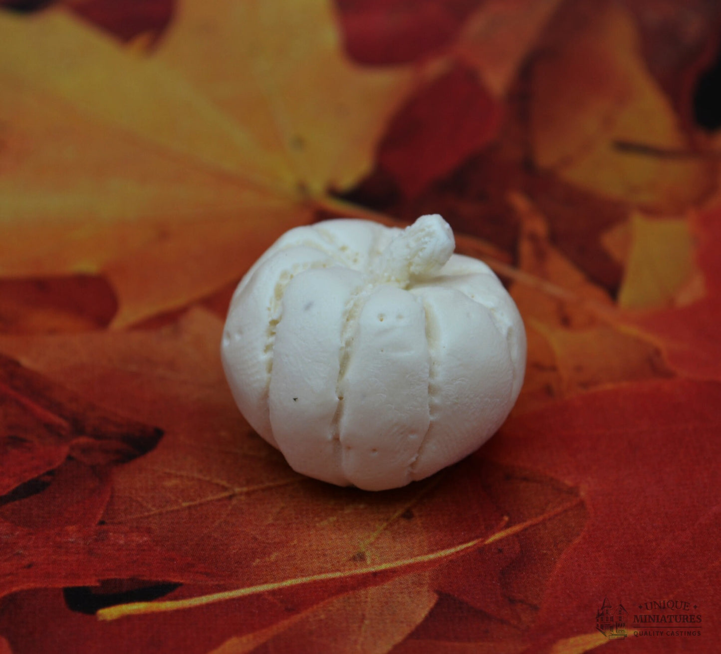 Miniature Unpainted Autumn Pumpkins | Set of Three | Dollhouse Miniatures