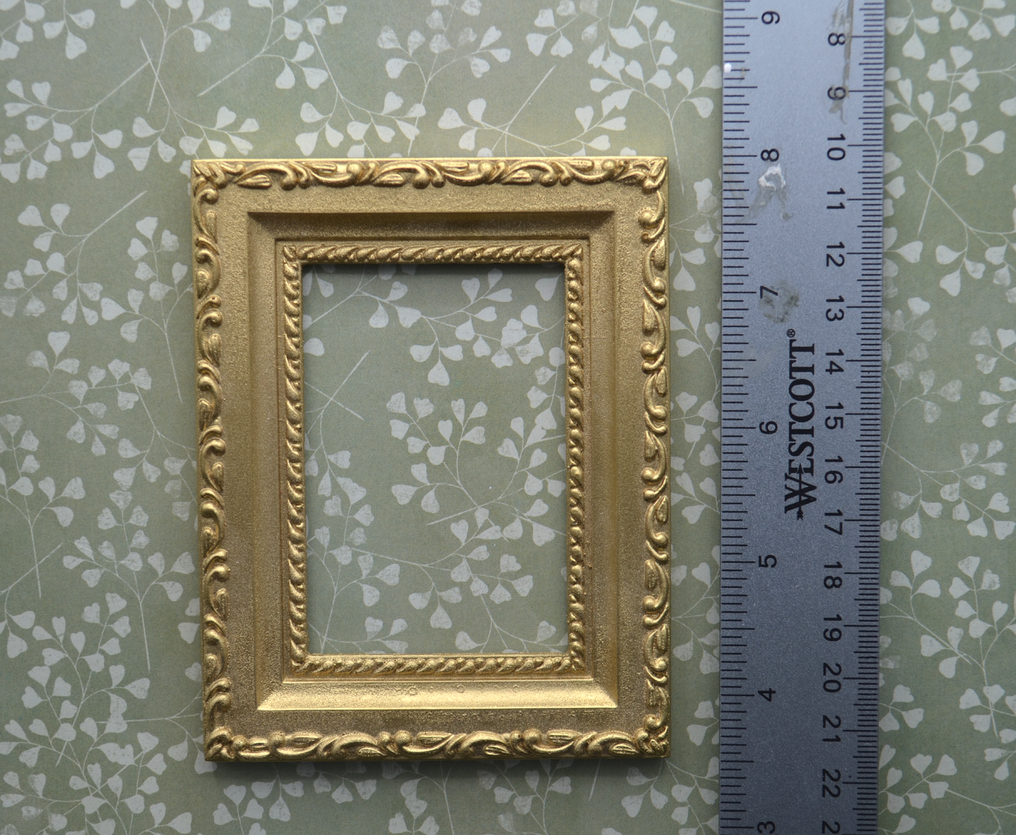 Large Gold Vine Frame | Miniature for Dollhouses