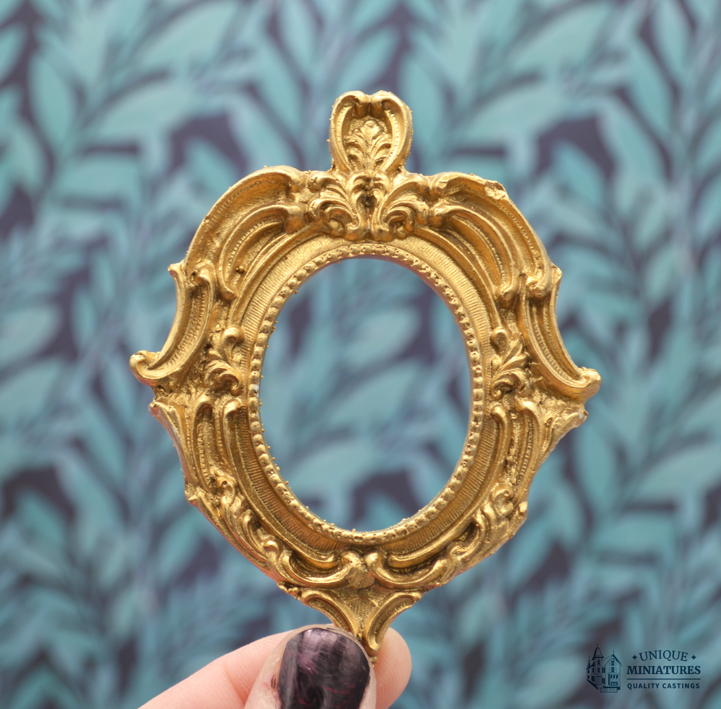 Mini Gold French Rococo Frame | Miniature for Dollhouses | 3.5"