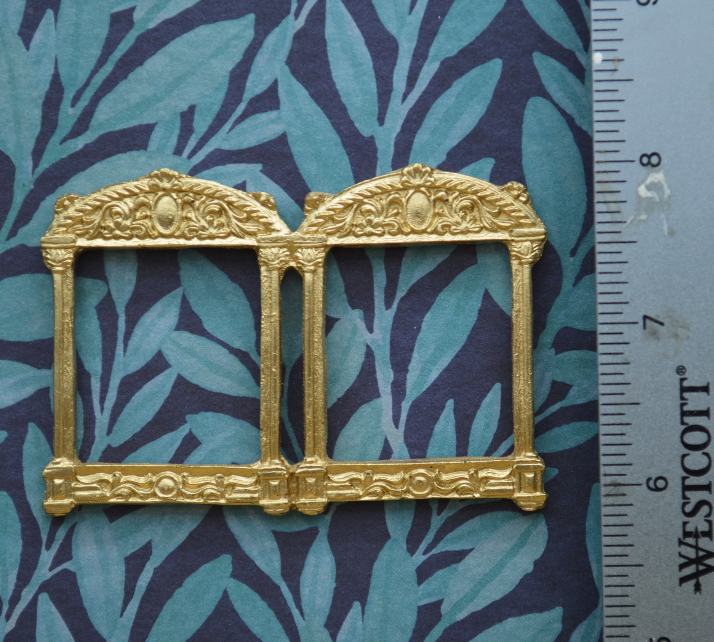 Gold Dual Nouveau Frame | Ornamentation for Dollhouses