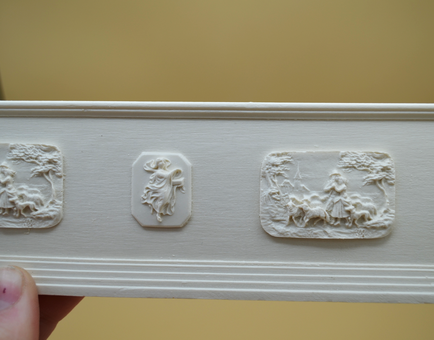 Baroque Frieze Wainscoting | 12" x 23/8" | Ornamentation for Dollhouse Miniatures